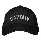 Captain Bestickte Baseballkappe (Vorderseite)