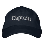 Captain Bestickte Baseballkappe (Vorderseite)