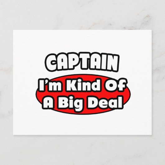 Captain ... Big Deal Postkarte (Vorderseite)