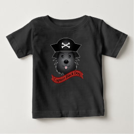 Captain Black Dog - Baby Fine Jersey T - Shirt 