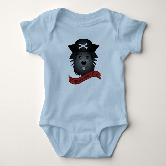 Captain Black Dog - Baby Jersey Bodysuit Baby Strampler (Vorderseite)