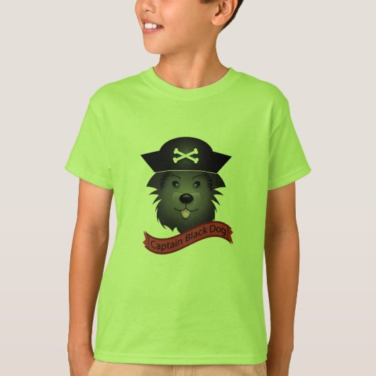 Captain Black Dog - Kids' Basic T - Shirt (Vorderseite)