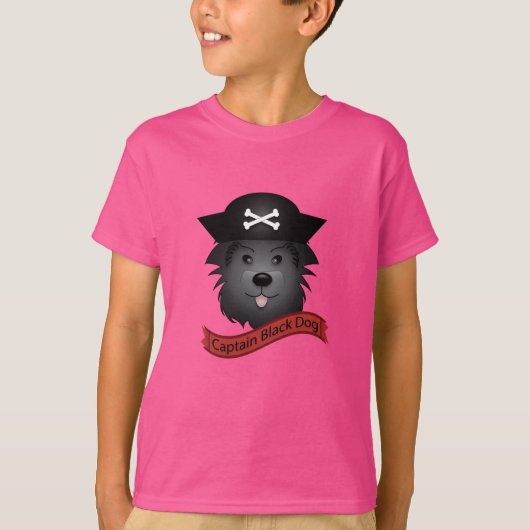 Captain Black Dog - Kids' Basic T - Shirt (Vorderseite)