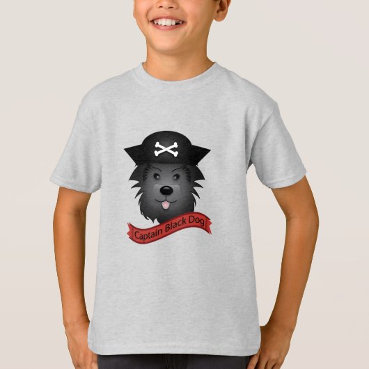 Captain Black Dog - Kids' Basic T - Shirt (Vorderseite)
