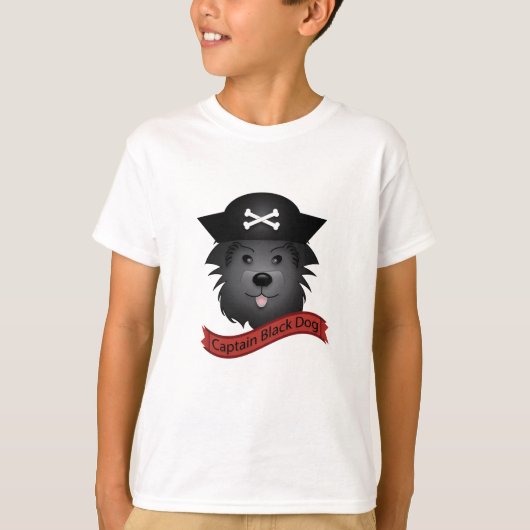 Captain Black Dog - Kids' Basic T - Shirt (Vorderseite)