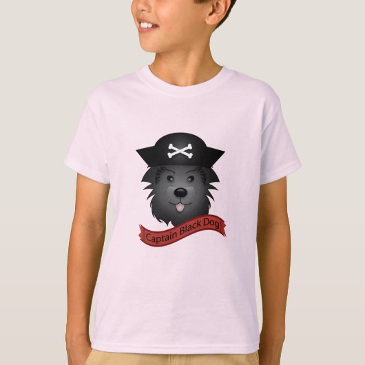 Captain Black Dog - Kids' Basic T - Shirt (Vorderseite)