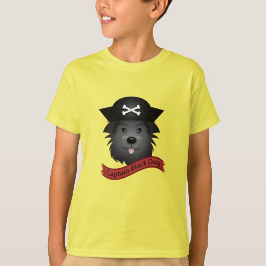 Captain Black Dog - Kids' Basic T - Shirt (Vorderseite)