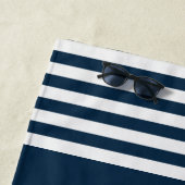 CAPTAIN, blaues Meerwassertuch Strandtuch (Beispiel)