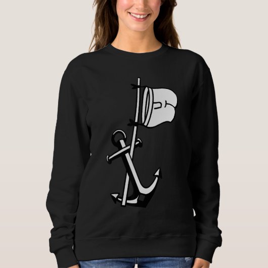 Captain Boat Anchor Captain Sweatshirt (Vorderseite)