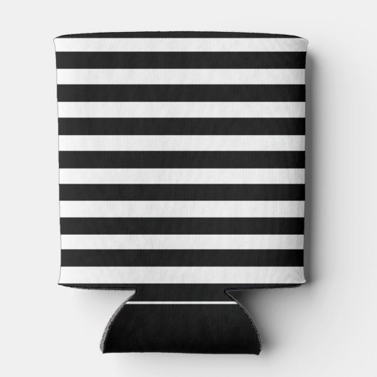 Captain Boat Name Anchor Gold Laurel Black Strip Dosenkühler (Rückseite)