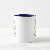 Captain Boat Name Anchor Gold Style Laurel Navy Mu Tasse (Zentrum)