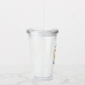 Captain Boat Name Anchor Gold Style Laurel Star Acryltrinkbecher (Rechts)