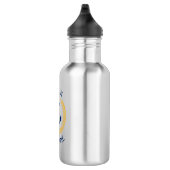 Captain Boat Name Anchor Gold Style Laurel Star Edelstahlflasche (Rechts)