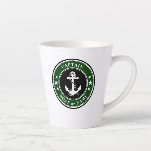 Captain Boat oder Name Green Milchtasse (Rechts)