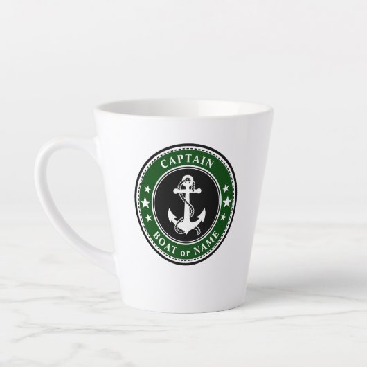 Captain Boat oder Name Green Milchtasse (Links)