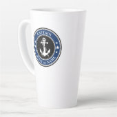 Captain Boat oder Name Large Navy Milchtasse (Linke Ecke)