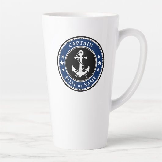 Captain Boat oder Name Large Navy Milchtasse (Rechts)
