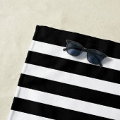 Captain Boat oder Name Nautical Anchor & Oars Blac Strandtuch (Beispiel)