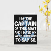 Captain Boater Boating Pontoon Sommerurlaub Gif Karte (Gelbe Blume)