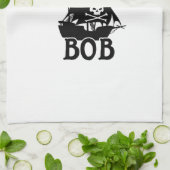 Captain Bob (Piratenschiff) Geschirrtuch (Gefaltet)