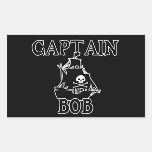 Captain Bob (Piratenschiff) Rechteckiger Aufkleber