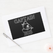 Captain Bob (Piratenschiff) Rechteckiger Aufkleber (Umschlag)