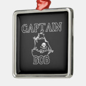 Captain Bob (Piratenschiff) Silbernes Ornament (Links)
