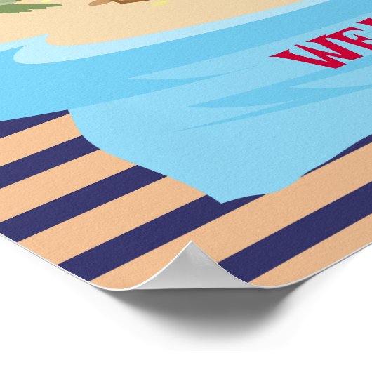 Captain Boy Pirate Ship Willkommensfeier Poster (Ecke)