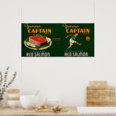 Captain Brand Lachs Label Poster (Küche)