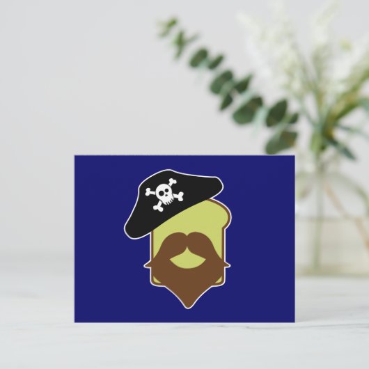 Captain Breadbeard Postkarte (Stehend Vorderseite)