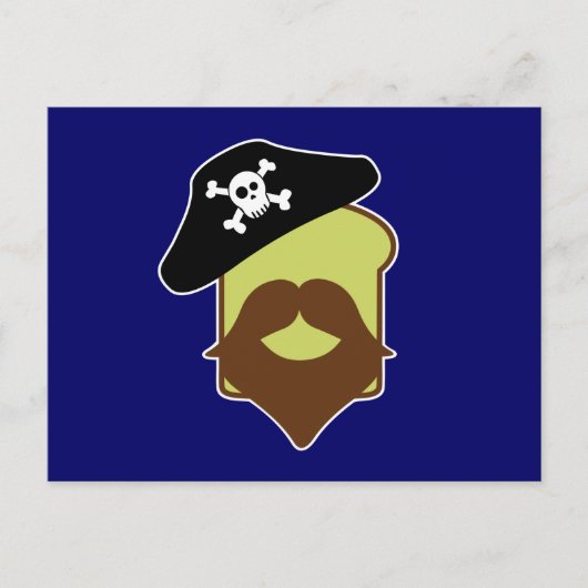 Captain Breadbeard Postkarte (Vorderseite)