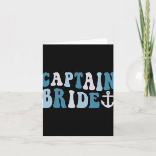 Captain Bride Groovy Cruise Nautical Bachelorette Karte