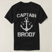 CAPTAIN BRODY Funny Birthday Personalisiert Name B T-Shirt (Design vorne)