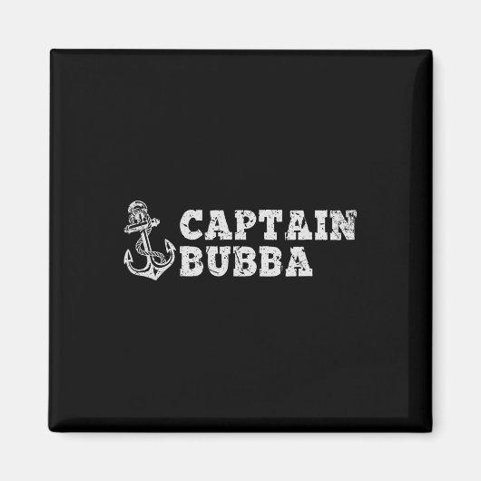 Captain Bub Segelboot Vintage Boot Anker Fu Magnet (Vorne)