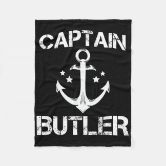 Captain Butler Funny Birthday Personalisierter Nac Fleecedecke