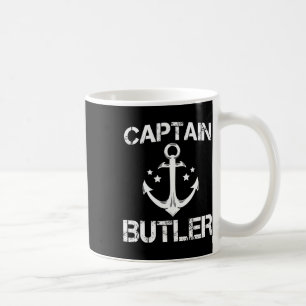 Captain Butler Funny Birthday Personalisierter Nac Kaffeetasse