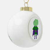 Captain Cabbage Keramik Kugel-Ornament (Links)