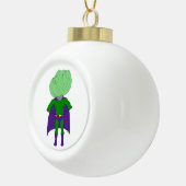 Captain Cabbage Keramik Kugel-Ornament (Rechts)