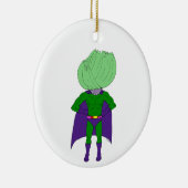 Captain Cabbage Keramik Ornament (Rechts)