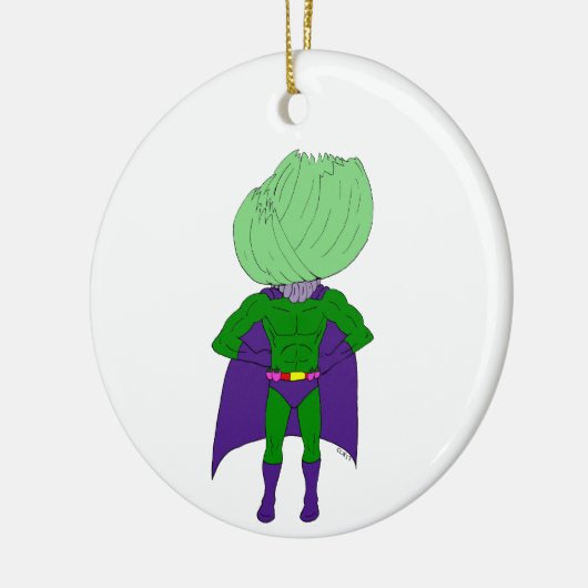 Captain Cabbage Keramik Ornament (Links)