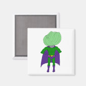 Captain Cabbage Magnet (Vorderseite/Rückseite)