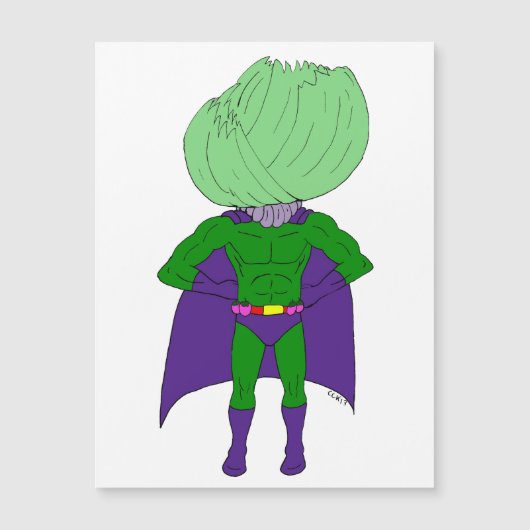 Captain Cabbage Magnetkarte (Vorderseite)