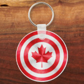 Captain Canada Hero Shield Schlüsselanhänger (Vorderseite)