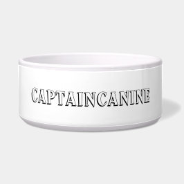 CAPTAIN CANINE DOG BOWL NAPF