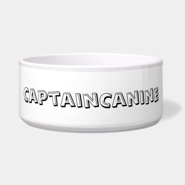 CAPTAIN CANINE DOG BOWL NAPF (Vorderseite)