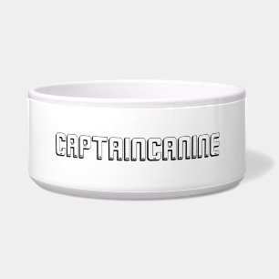 CAPTAIN CANINE DOG BOWL NAPF