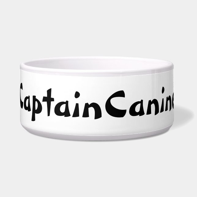 CAPTAIN CANINE DOG BOWL NAPF (Vorderseite)