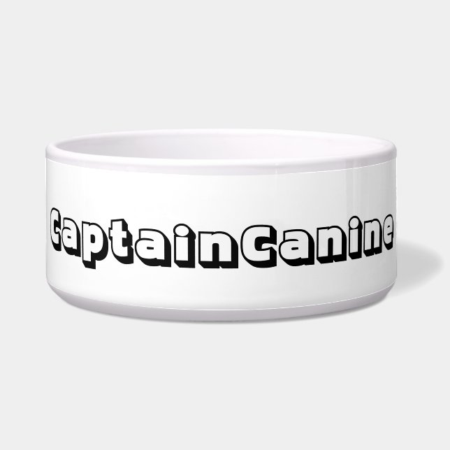 CAPTAIN CANINE DOG BOWL NAPF (Vorderseite)