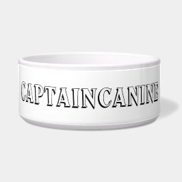 CAPTAIN CANINE DOG BOWL NAPF