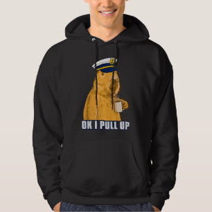 Captain Capybara Ok Bootsmann Mens I Pull Up with Hoodie